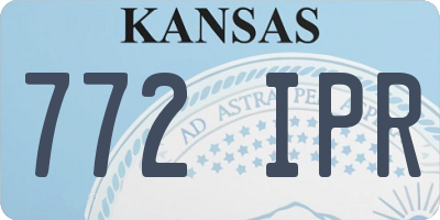 KS license plate 772IPR
