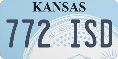 KS license plate 772ISD