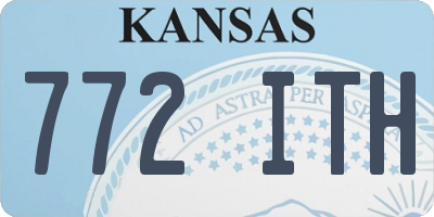 KS license plate 772ITH