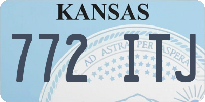 KS license plate 772ITJ
