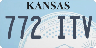 KS license plate 772ITV