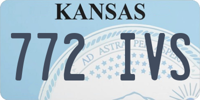 KS license plate 772IVS