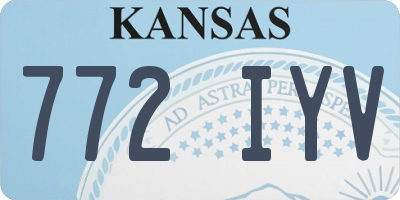 KS license plate 772IYV