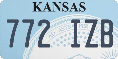 KS license plate 772IZB