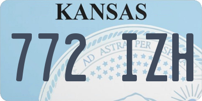 KS license plate 772IZH