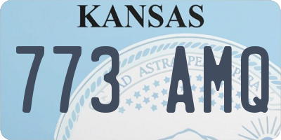 KS license plate 773AMQ