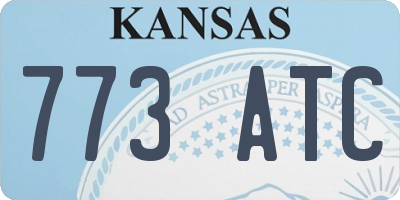 KS license plate 773ATC