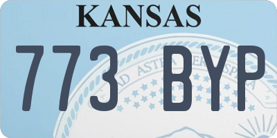KS license plate 773BYP
