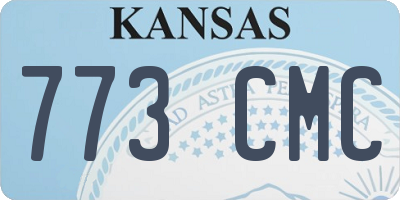 KS license plate 773CMC
