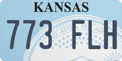 KS license plate 773FLH