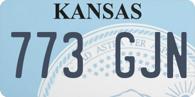 KS license plate 773GJN