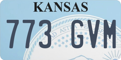 KS license plate 773GVM