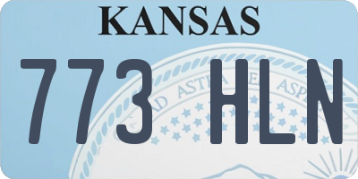 KS license plate 773HLN