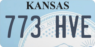 KS license plate 773HVE