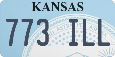 KS license plate 773ILL