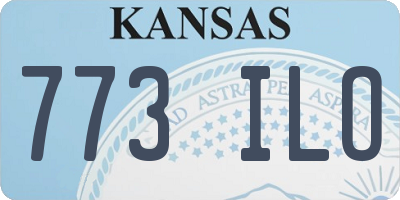 KS license plate 773ILO
