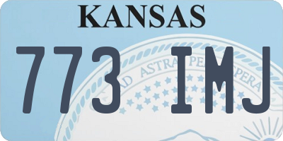 KS license plate 773IMJ