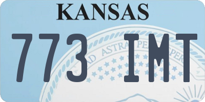 KS license plate 773IMT