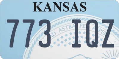 KS license plate 773IQZ