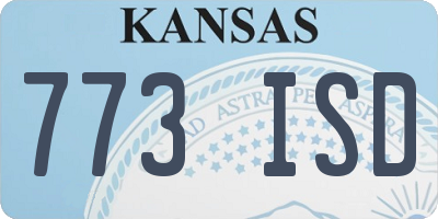KS license plate 773ISD