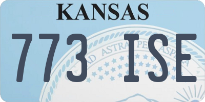 KS license plate 773ISE