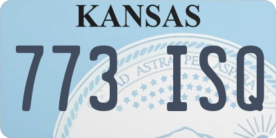 KS license plate 773ISQ