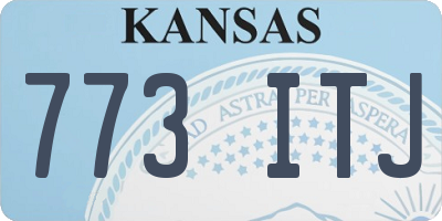 KS license plate 773ITJ