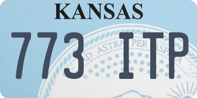 KS license plate 773ITP