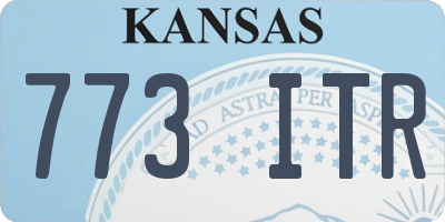 KS license plate 773ITR