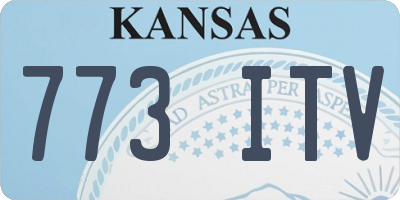 KS license plate 773ITV