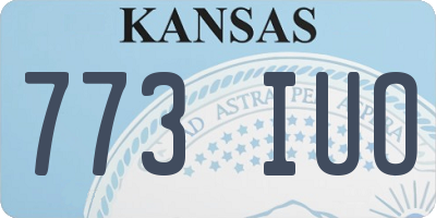 KS license plate 773IUO