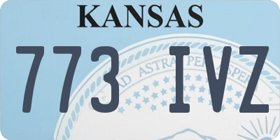 KS license plate 773IVZ
