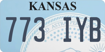 KS license plate 773IYB