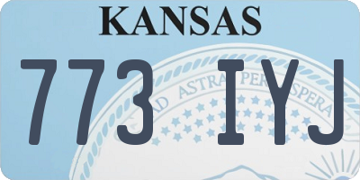 KS license plate 773IYJ