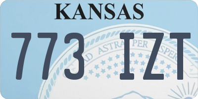 KS license plate 773IZT