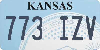KS license plate 773IZV
