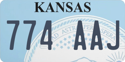 KS license plate 774AAJ