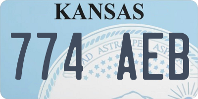 KS license plate 774AEB
