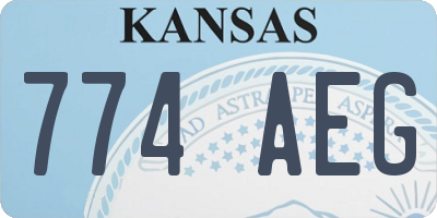 KS license plate 774AEG