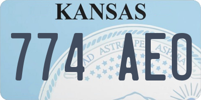 KS license plate 774AEO