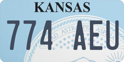 KS license plate 774AEU