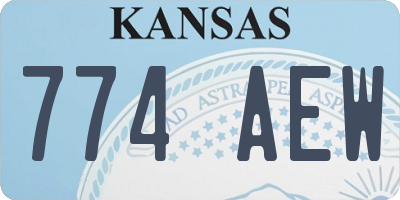 KS license plate 774AEW