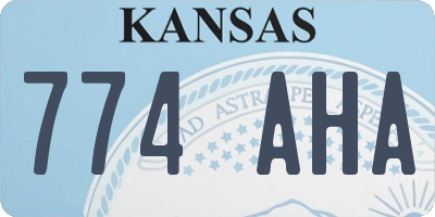 KS license plate 774AHA