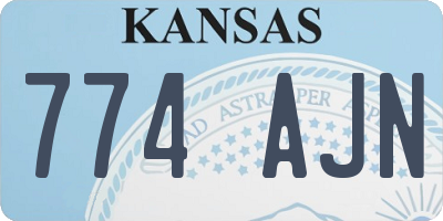 KS license plate 774AJN