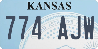KS license plate 774AJW