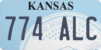 KS license plate 774ALC