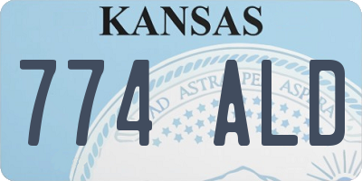 KS license plate 774ALD