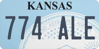 KS license plate 774ALE