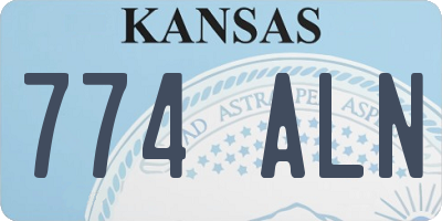 KS license plate 774ALN