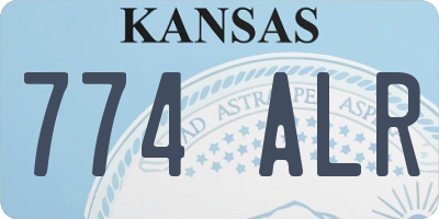 KS license plate 774ALR